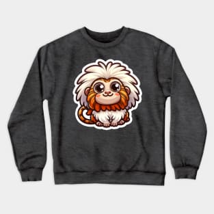 Tamarin Critter Cove Cute Animal A Splash of Forest Frolics and Underwater Whimsy! Crewneck Sweatshirt